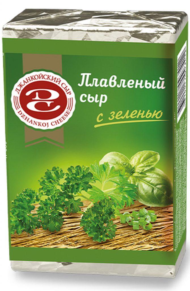 Сыр плавленый с зеленью