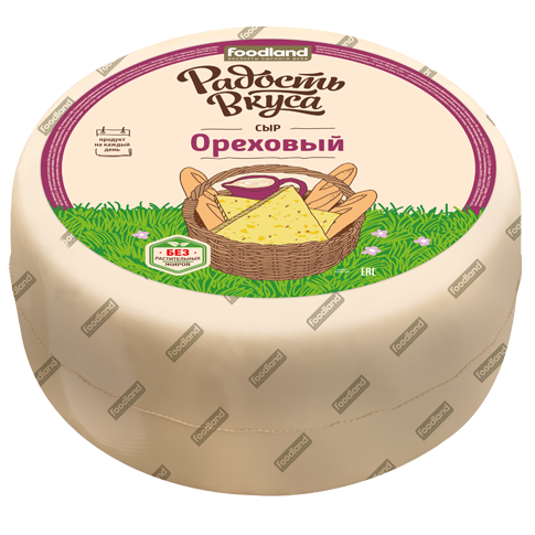 Сыр “Ореховый” с фенгуреком и вкусом грецкого ореха 45%